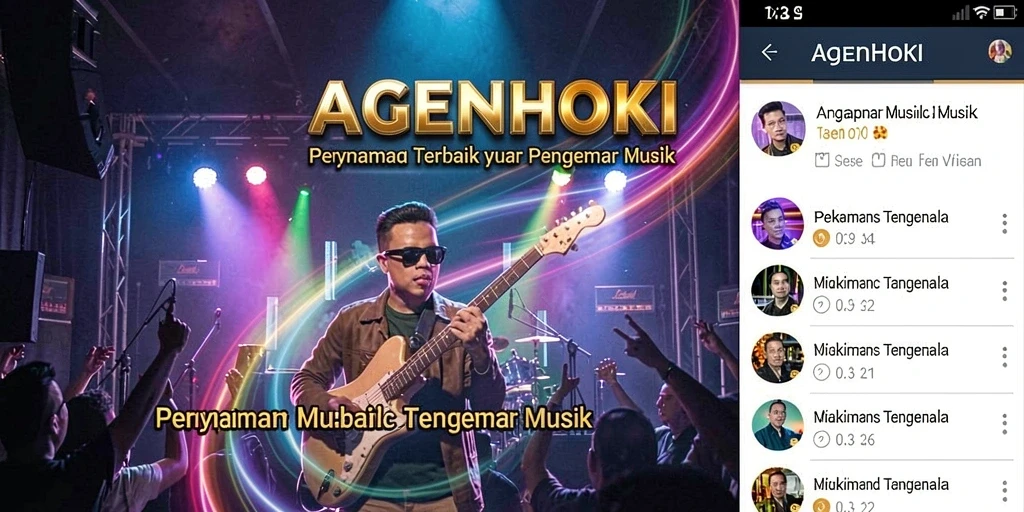 Screenshot gameplay AGENHOKI menunjukkan keseruan bermain musik.