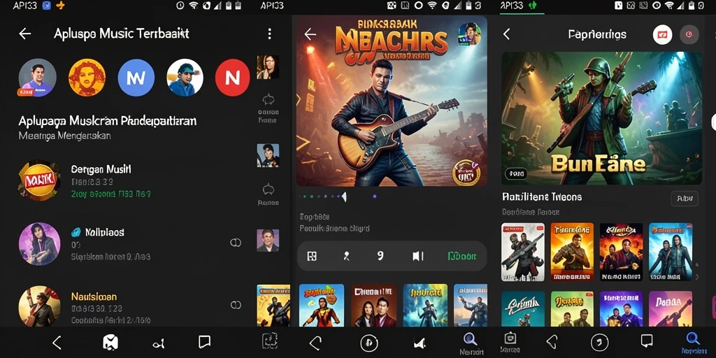 Tampilan menarik dari gameplay musik di API33.