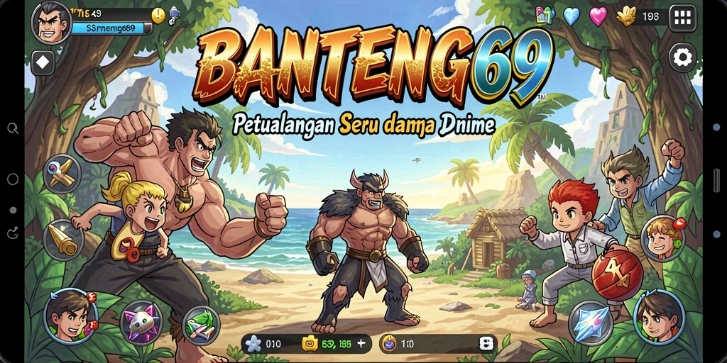 Tampilan gameplay BANTENG69 yang seru dan penuh warna.