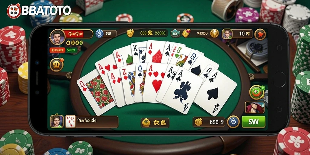 Gameplay seru di BOBATOTO, menampilkan QiuQiu dalam aksi.