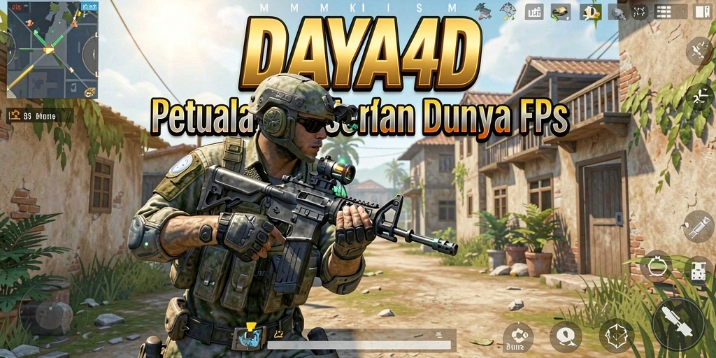 Tampilan gameplay seru dari DAYA4D dalam aksi FPS.