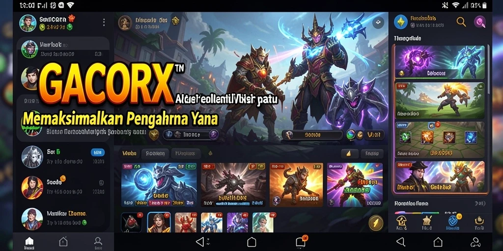 Tampilan utama GACORX yang menunjukkan fitur utilitas yang mudah digunakan.