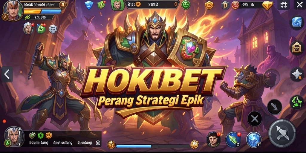Tampilan seru gameplay HOKIBET dengan strategi taktis mendebarkan.