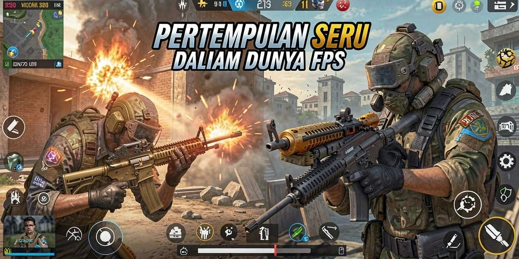 Screenshot IDN789 yang menunjukkan aksi gameplay FPS yang mendebarkan.