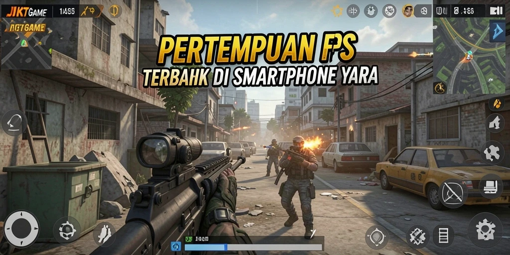 Screenshot JKTGAME menampilkan aksi gameplay menembak yang mendebarkan.