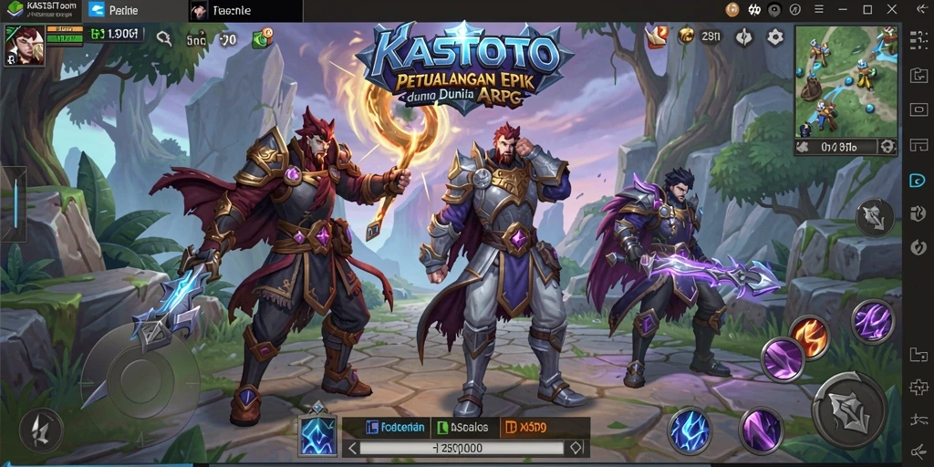 Tampilan gameplay KASTOTO yang menakjubkan dalam dunia ARPG.
