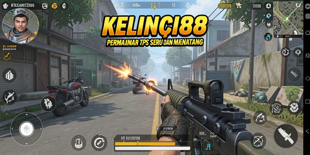 Tampilan gameplay menegangkan dengan aksi seru di KELINCI88.