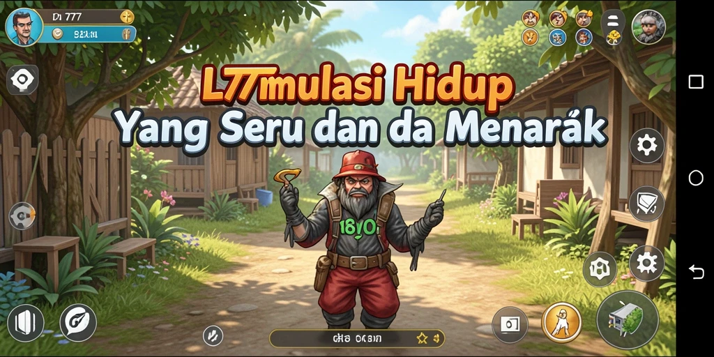 Screenshot utama menunjukkan gameplay L777 yang menarik dan interaktif.