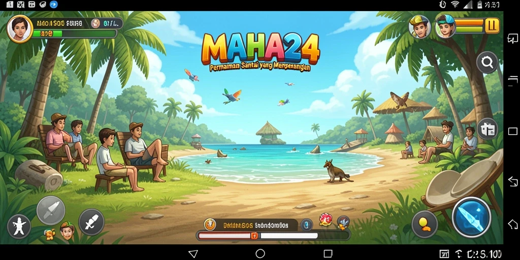 Tampilan gameplay MAHA24 yang seru dan menghibur.