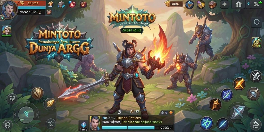 Tampilan gameplay mendebarkan dalam MINTOTO dengan aksi pertarungan yang intens.