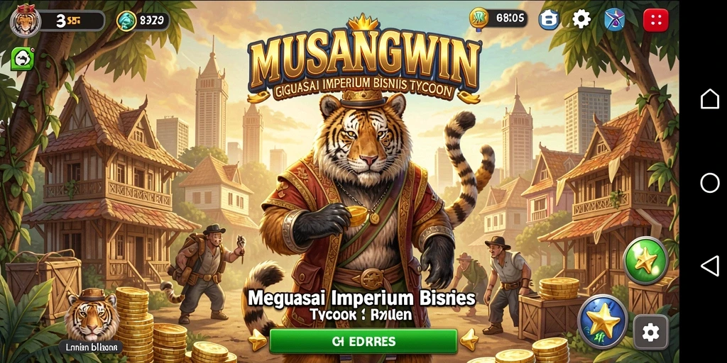 Tampilan seru gameplay Tycoon di MUSANGWIN.