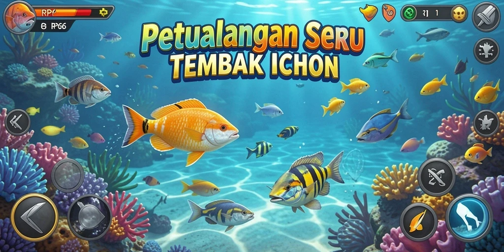 Tampilan gameplay epik dari RP66 saat menembak ikan di lautan.