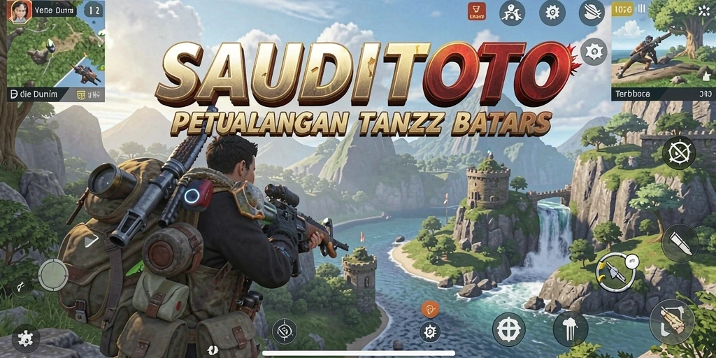 Screenshot gameplay <strong>SAUDITOTO</strong> menunjukkan menjelajahi dunia terbuka yang menakjubkan.