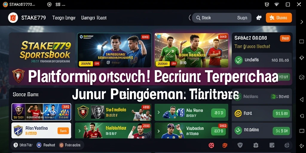 Screenshot menunjukkan tampilan taruhan olahraga di STAKE779.