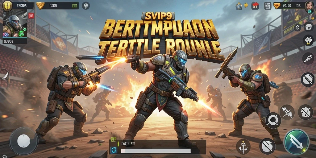 Gameplay seru pertempuran di SVIP9 dengan adu strategi.