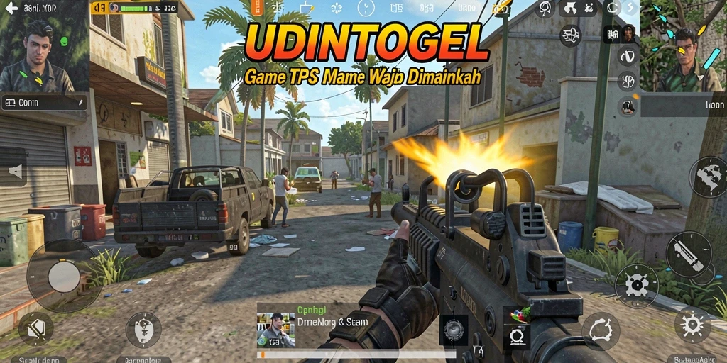 Screenshot gameplay UDINTOGEL yang menampilkan pertempuran seru.