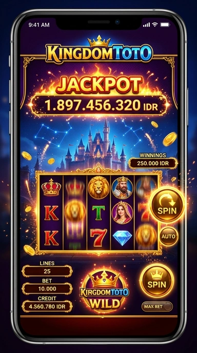 Tampilan antarmuka aplikasi kingdomtoto yang intuitif.